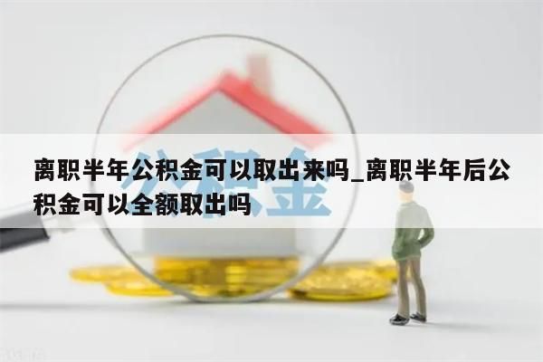 离职半年公积金可以取出来吗_离职半年后公积金可以全额取出吗